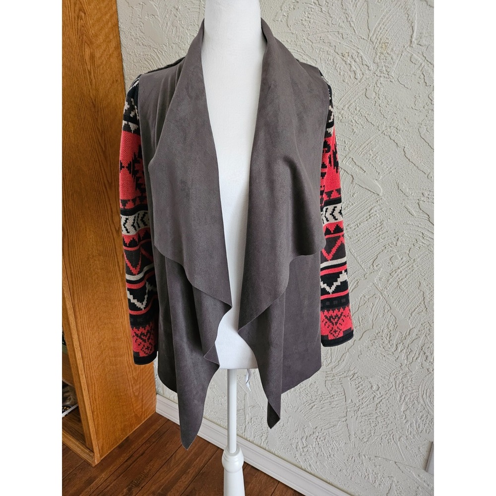 Flying Tomato Aztec Print‎ Cardigan Sweater Jacket Size Small